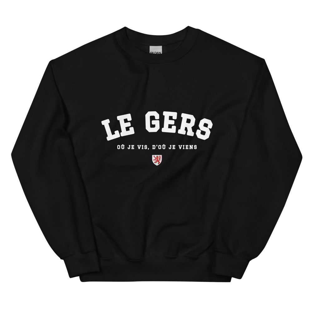 Le Gers - Où je vis, d'où je viens - Sweat noir
