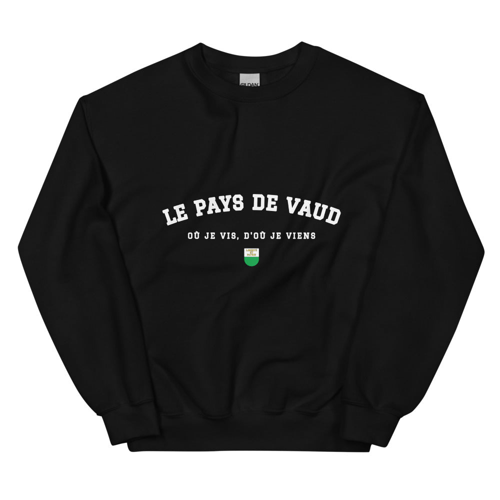 Le Pays de Vaud - Où je vis, d'où je viens - Sweat noir