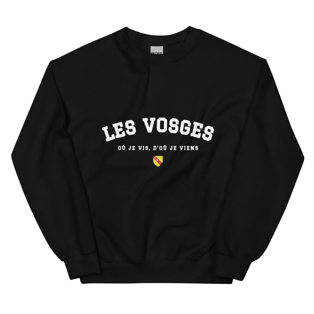 Les Vosges - Où je vis, d'où je viens - Sweat noir