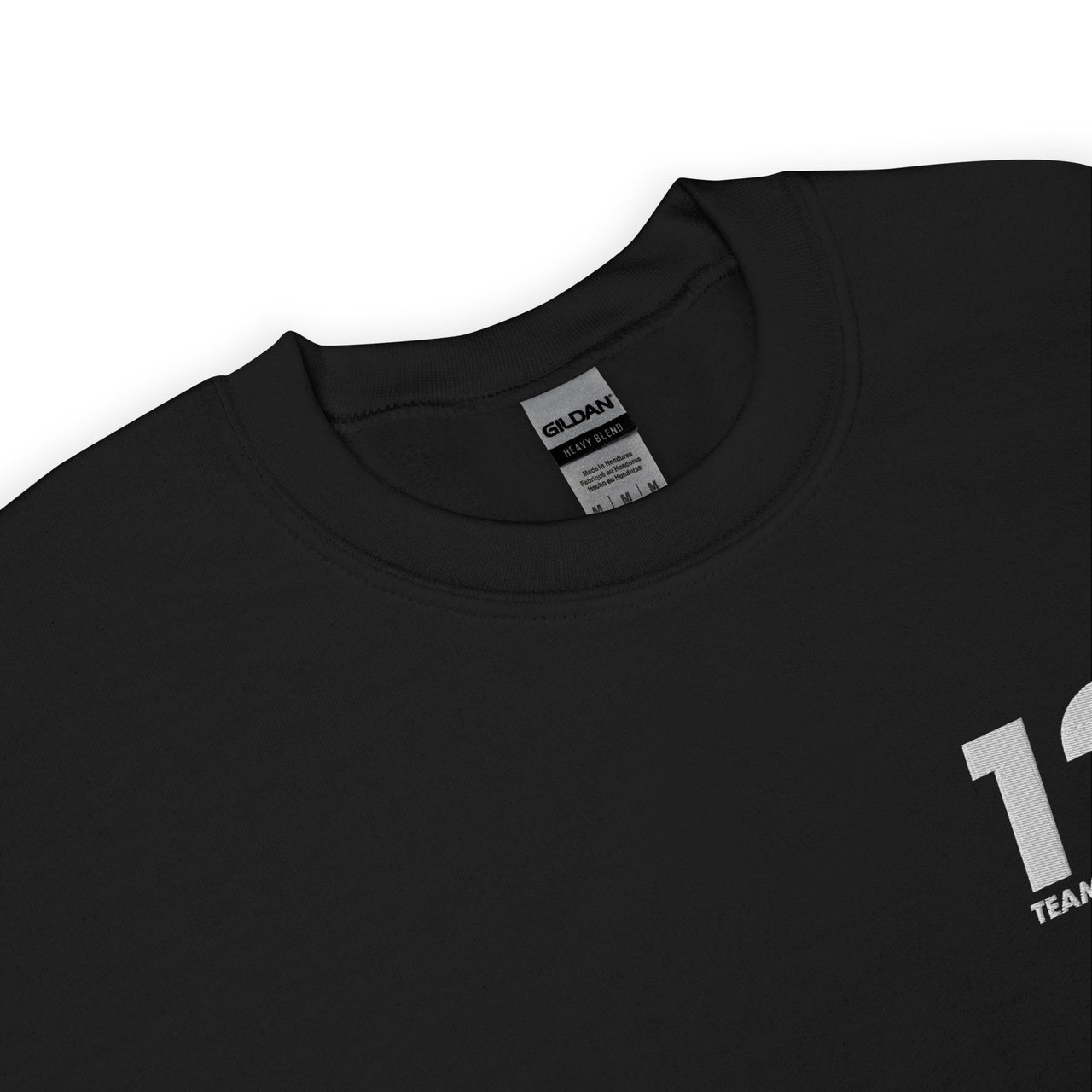 Sweat Aveyron noir dos - Team Aveyron 12 brodé