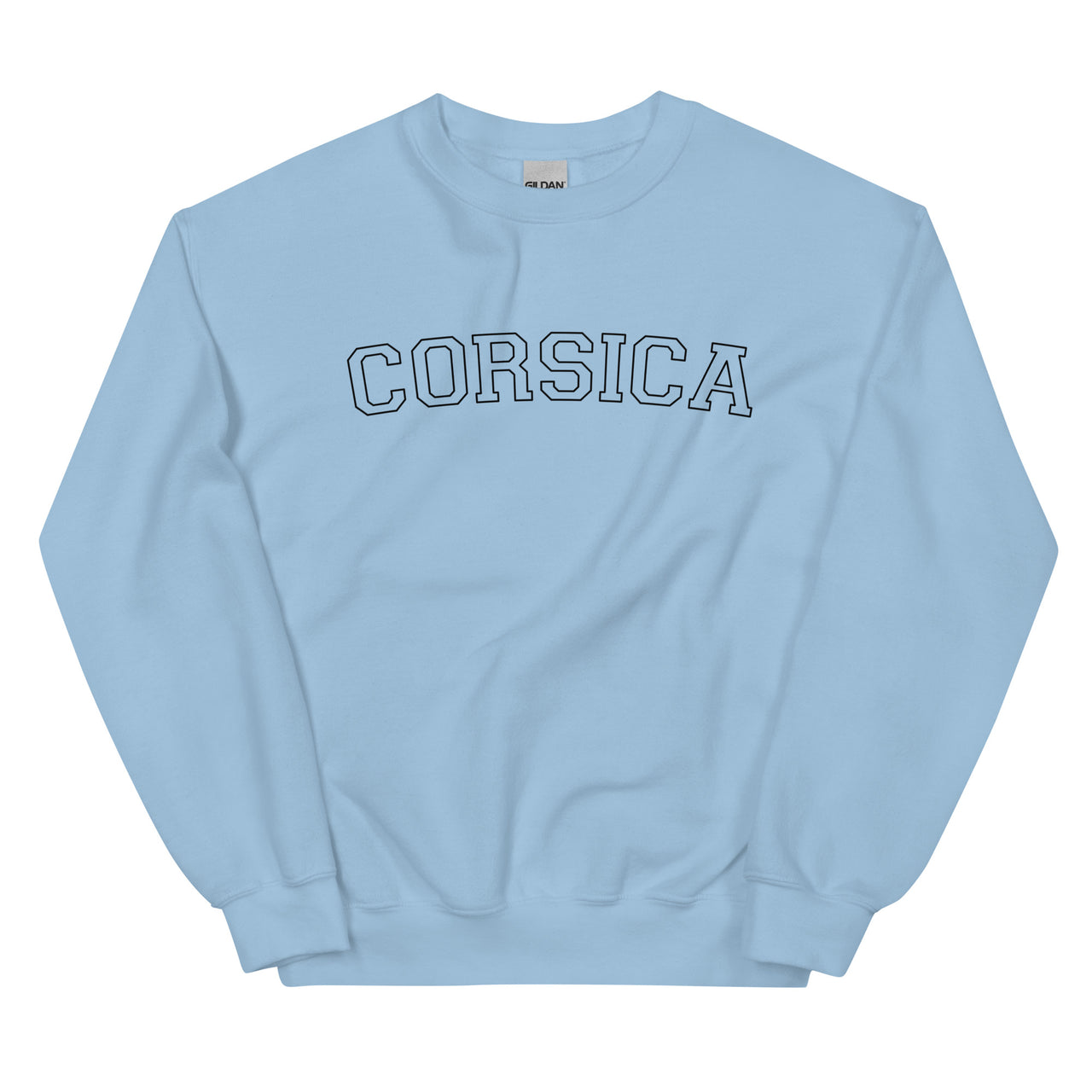 Sweat Corse rose clair dos - design vintage pastel