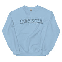 Thumbnail for Sweat Corse rose clair dos - design vintage pastel