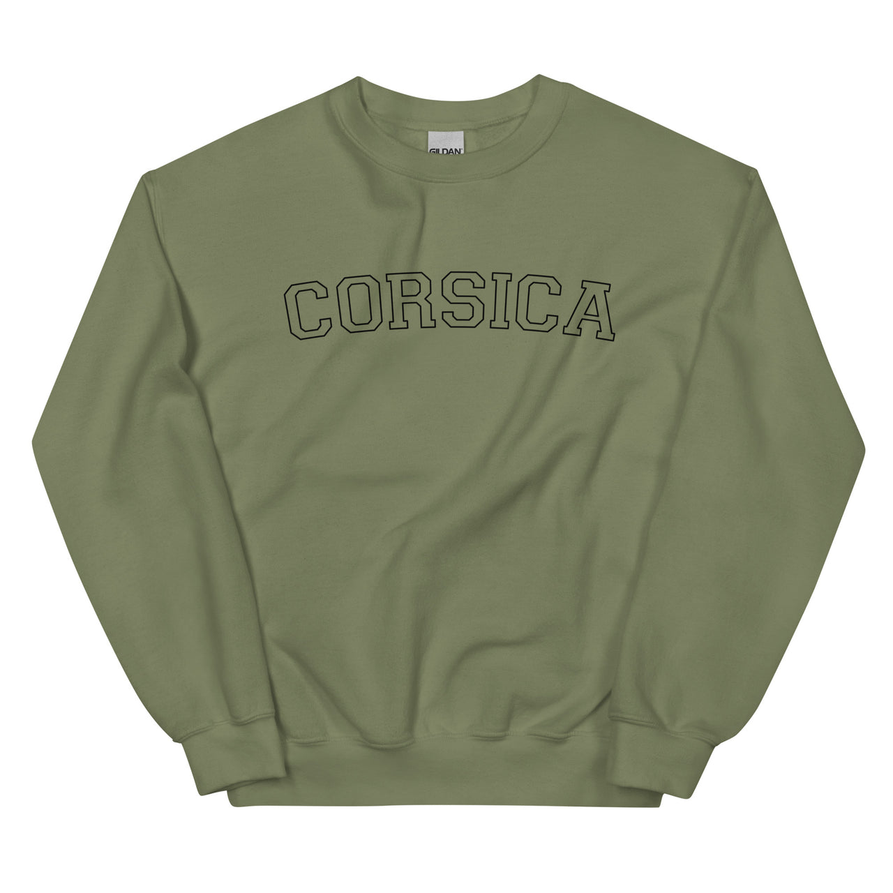 Sweat Corse gris sport dos - design vintage pastel