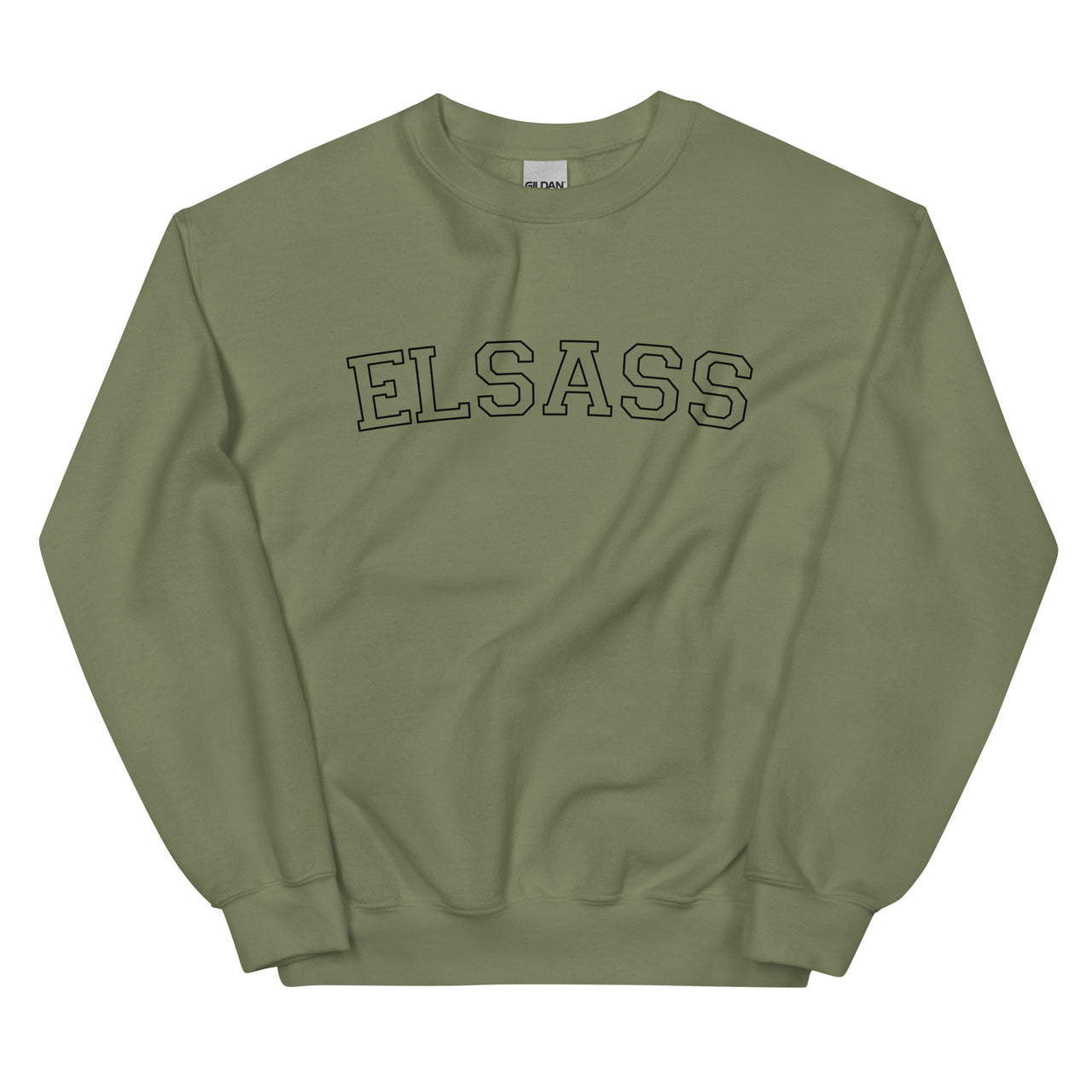 Sweat Alsace gris sport face - design vintage classique Elsass