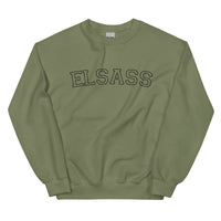 Thumbnail for Sweat Alsace gris sport face - design vintage classique Elsass