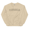 Sweat Corse vert militaire - design vintage pastel