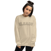 Thumbnail for Sweat Alsace bleu clair face - design vintage classique Elsass