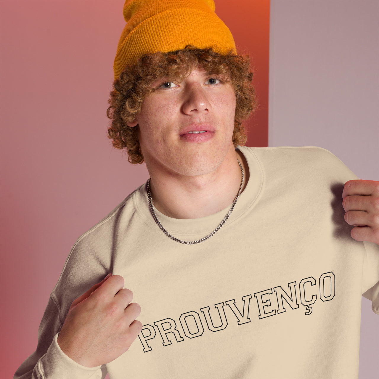 Sweat Provence bleu clair - Design vintage Prouvenço