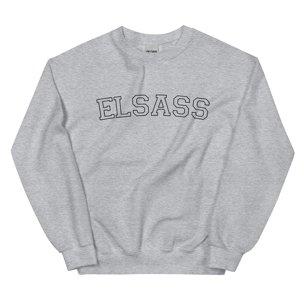 Sweat Alsace rose clair face - design vintage classique Elsass