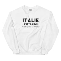 Thumbnail for ITALIE, c'est là que mon histoire commence - Sweat blanc