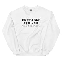 Thumbnail for BRETAGNE, c'est là que mon histoire commence - Sweat blanc