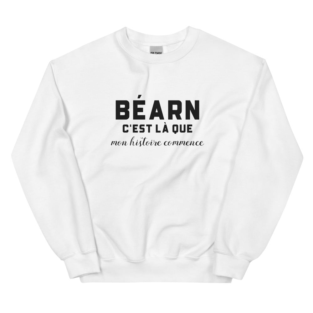 BÉARN, c'est là que mon histoire commence - Sweat blanc