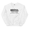 BRÉSIL, c'est là que mon histoire commence - Sweat blanc