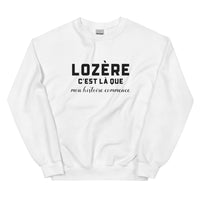 Thumbnail for LOZÈRE, c'est là que mon histoire commence - Sweat blanc