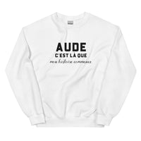 Thumbnail for AUDE, c'est là que mon histoire commence - Sweat blanc