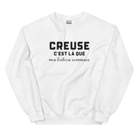 Thumbnail for CREUSE, c'est là que mon histoire commence - Sweat blanc