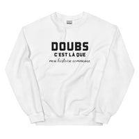 Thumbnail for DOUBS, c'est là que mon histoire commence - Sweat blanc