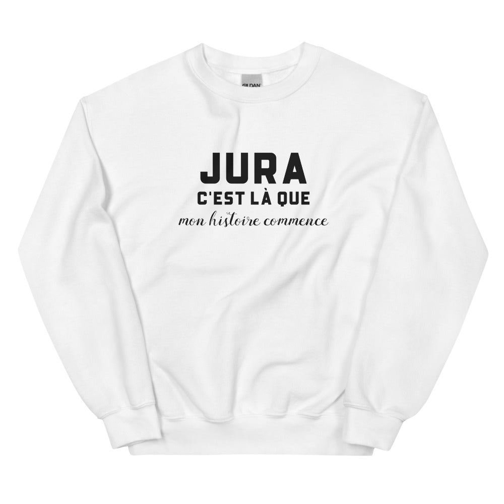 JURA, c'est là que mon histoire commence - Sweat blanc
