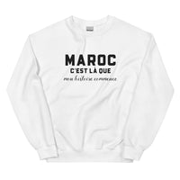 Thumbnail for MAROC, c'est là que mon histoire commence - Sweat blanc