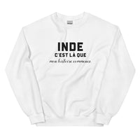 Thumbnail for INDE, c'est là que mon histoire commence - Sweat blanc