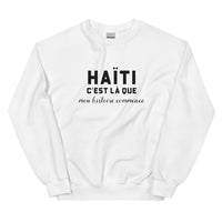 Thumbnail for HAÏTI, c'est là que mon histoire commence - Sweat blanc