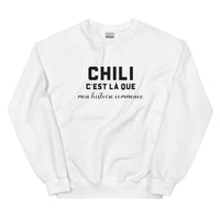 Thumbnail for CHILI, c'est là que mon histoire commence - Sweat blanc