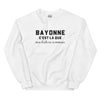 BAYONNE, c'est là que mon histoire commence - Sweat blanc