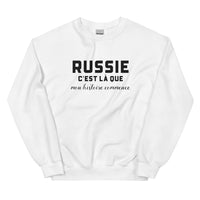 Thumbnail for RUSSIE, c'est là que mon histoire commence - Sweat blanc
