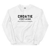 Thumbnail for CROATIE, c'est là que mon histoire commence - Sweat blanc