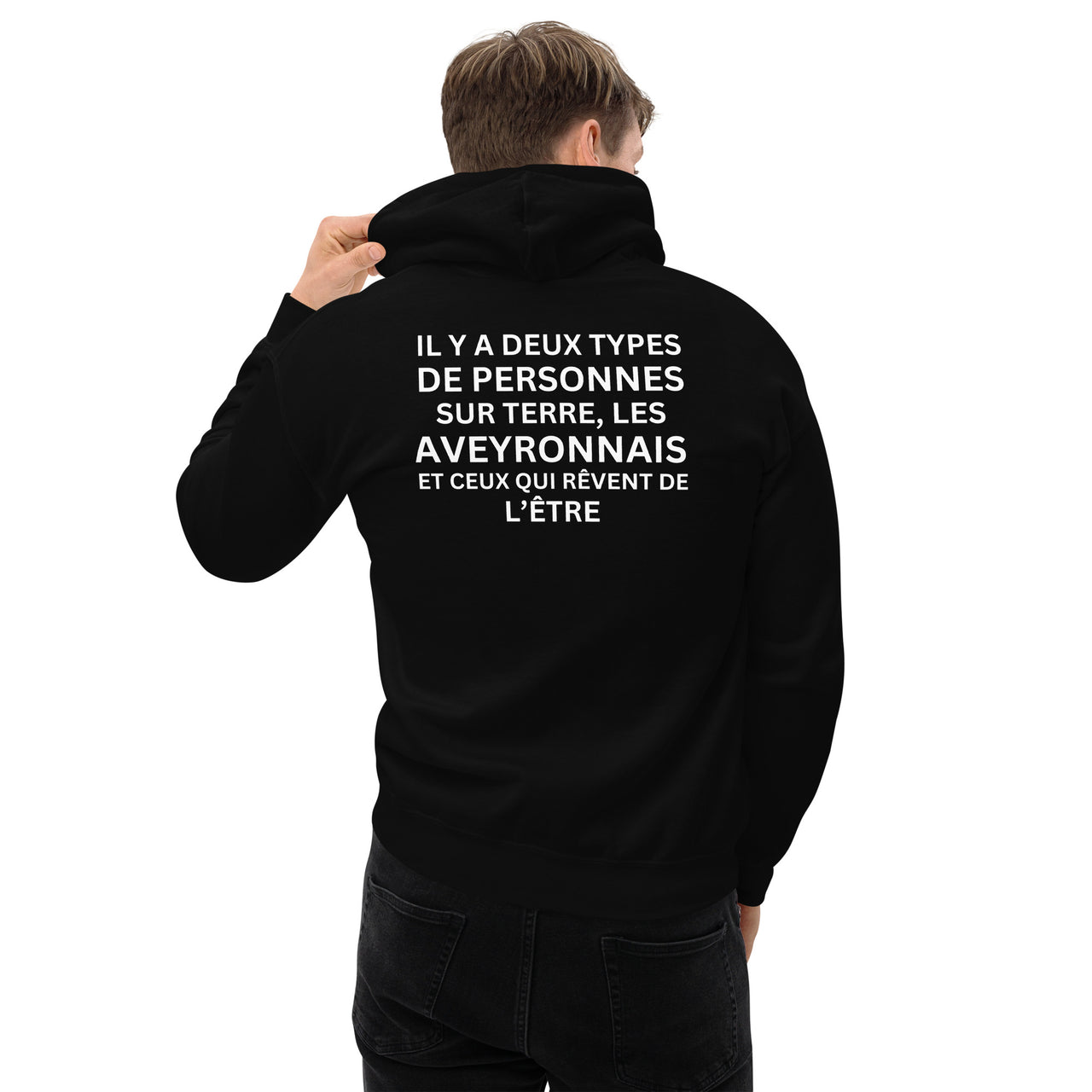 Sweat à capuche Aveyron - Il y a deux types de personnes dos