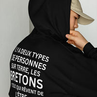 Thumbnail for Sweat à capuche Bretagne - Il y a deux types de personnes