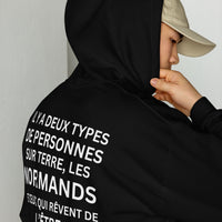 Thumbnail for Sweat à capuche Normandie - Il y a deux types de personnes