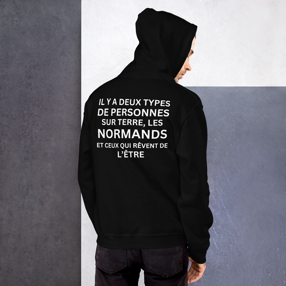 Sweat à capuche Normandie - Il y a deux types de personnes