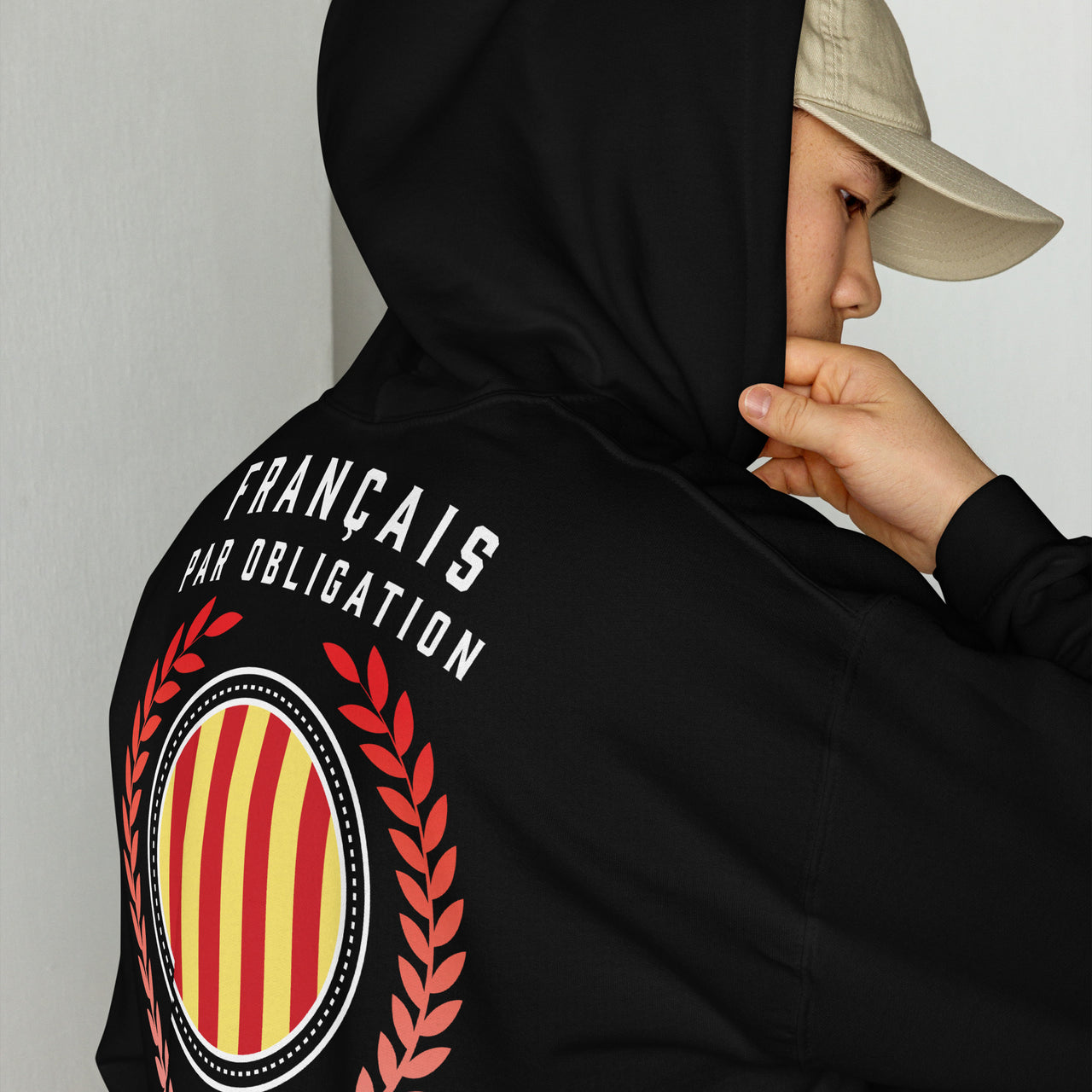 Sweat à capuche Catalan - Français par obligation, Catalan par le sang dos