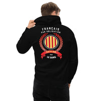 Thumbnail for Sweat à capuche Catalan - Français par obligation, Catalan par le sang face