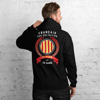 Thumbnail for Sweat à capuche Catalan - Français par obligation, Catalan par le sang dos