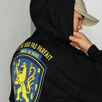 Thumbnail for Sweat à capuche Franche-Comté bleu marine dos - Je suis Franc-Comtois