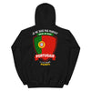 Sweat à capuche Portugal noir - Je ne suis pas parfait je suis Portugais