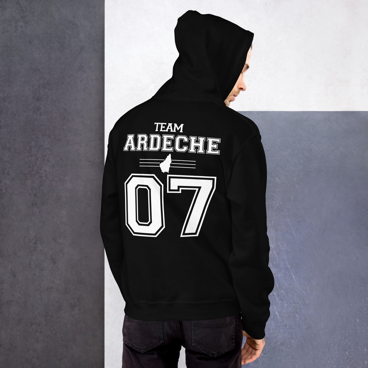 Sweat à capuche Ardèche 07 - confort douillet face