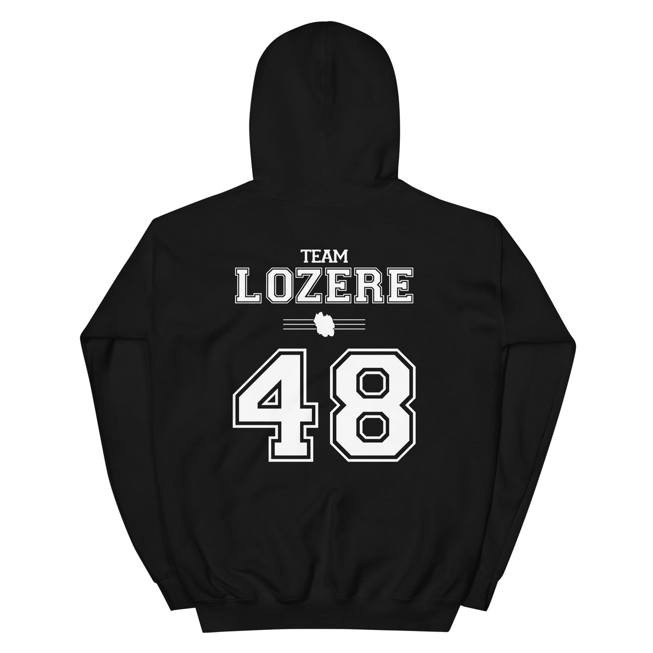 Sweat à capuche Lozère 48 - design classique face