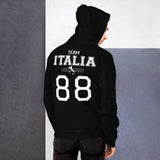 Sweat à capuche Classique Team Italia - avec numéro personnalisable