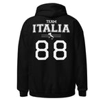 Sweat à capuche Classique Team Italia - avec numéro personnalisable