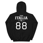 Sweat à capuche Classique Team Italia - avec numéro personnalisable