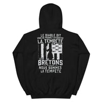 Thumbnail for Sweat à capuche Bretagne noir - Tempête et le diable