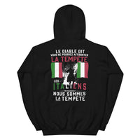 Thumbnail for Sweat à capuche Italie noir - Les Italiens sont la tempête