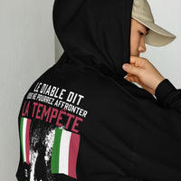 Thumbnail for Sweat à capuche Italie bordeaux - Les Italiens sont la tempête