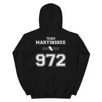 Thumbnail for Sweat à capuche Martinique 972 noir - Douceur et fierté locale