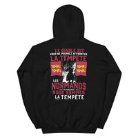 Thumbnail for Sweat à capuche Normands noir - La tempête et le Diable