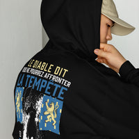 Thumbnail for Sweat à capuche Francs-Comtois bordeaux - La tempête et le diable