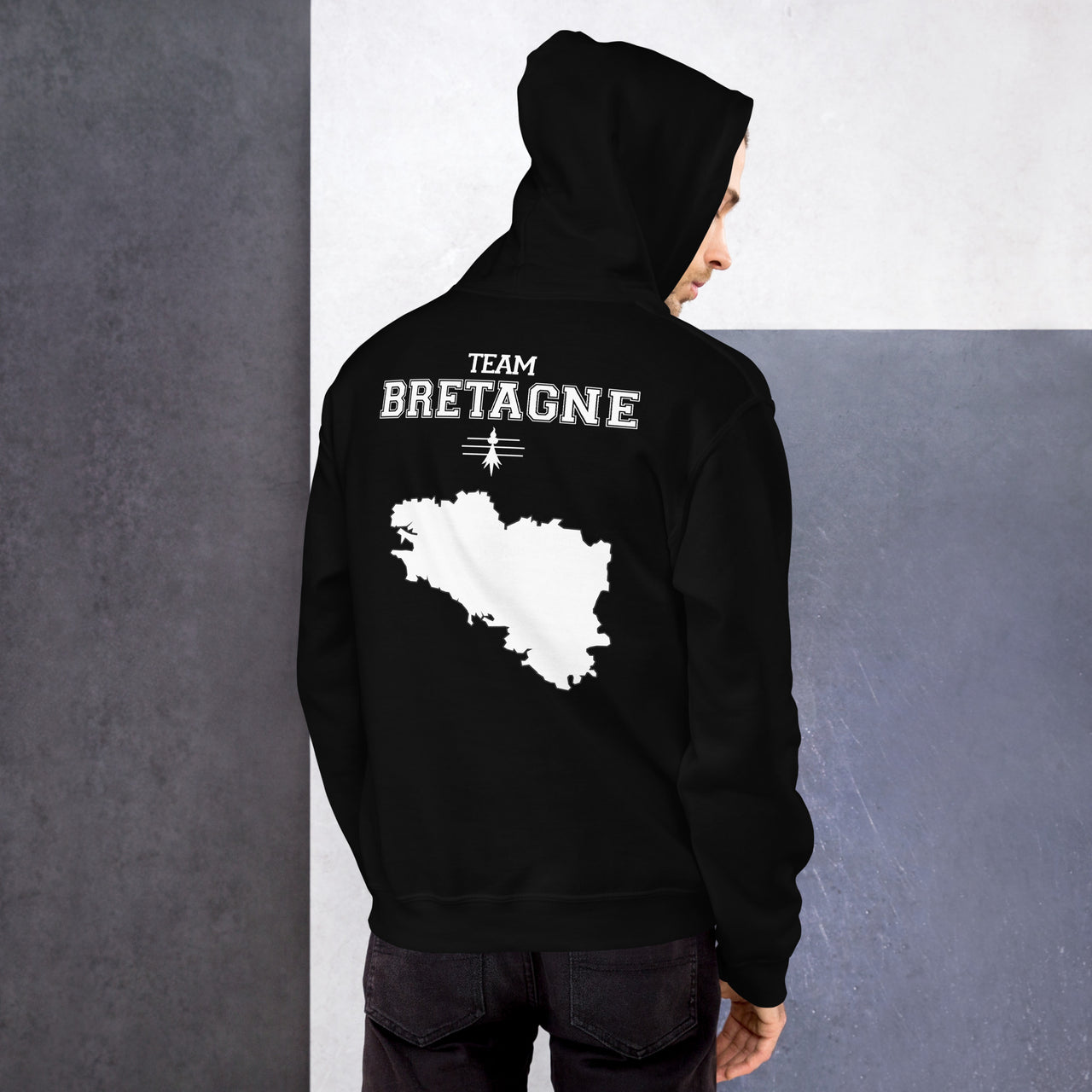 Sweat à capuche Bretagne bordeaux - Douceur et fierté locale
